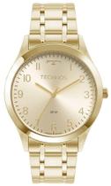 Relogio Technos feminino dourado grande com numeros 2036MQX/1X