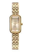 Relogio Technos feminino dourado pequeno mini quadrado retangular algarismo romano sofisticado luxo 5Y20LO/1D