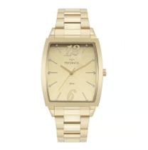 Relógio technos feminino dourado quadrado 2035mwv/1x