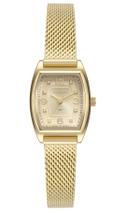 Relogio Technos feminino dourado quadrado retangular pequeno classico social pulseira esteira aço inox 2035MZW/1D Relogio Technos feminino dourado quadrado retangular pequeno classico social pulseira esteira aço inox 2035MZW/1D