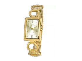 Relogio Technos feminino dourado quadrado retangular social aço inox 2035MWI/1X Relogio Technos feminino dourado quadrado retangular social aço inox 2035MWI/1X