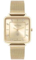 Relogio Technos Feminino Dourado Quadrado Safira Gl22Ai/1X