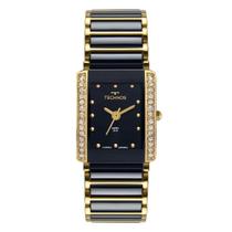 Relógio Technos Feminino Elegance Ceramic Saphire Crystal Dourado 5Y30XO/1A