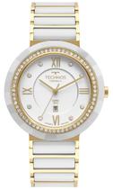 Relógio Technos Feminino Elegance Ceramic Saphire Dourado 2015CEK/2B