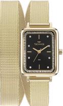 Relógio Technos Feminino Elegance Retangular Mini 2 Pulseira Voltas Dourado GL32AP/1P