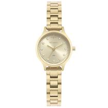 Relógio Technos Feminino Mini Dourado Slim Elegance Para Mulheres Fundo Dourado GL32AJ/1X