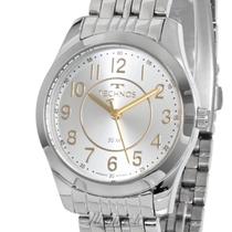 Relogio Technos Feminino Prateado Prova Dagua Brinco