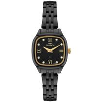 Relógio Technos Feminino Ref: 2025luo/1p Retangular Black