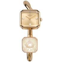 Relógio Technos Feminino Ref: 751aa/1d Bracelete Retangular Dourado