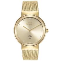 Relógio Technos Feminino Slin Dourado Pulseira Aço 1L22WM/1X
