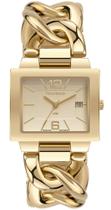 Relógio Technos Feminino Unique Elos Quadrado Dourado 2115TVX/1X