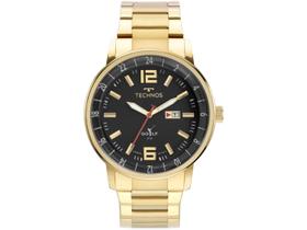 Relógio TECHNOS Golf masculino dourado aço 2115MWD/1P Relógio TECHNOS Golf masculino dourado aço 2115MWD/1P