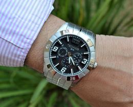 Relogio technos masculino aço prateado multifunção 6p29alb/1p