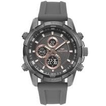 Relógio TECHNOS masculino anadigi cinza BJ4060AC/2F