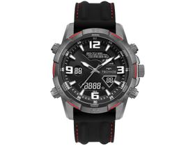 Relógio Technos Masculino Anadigi Grafite Pulseira Silicone Relógio Technos Masculino Anadigi Grafite Pulseira Silicone