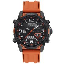 Relógio TECHNOS masculino anadigi silicone W23305ADC/2L