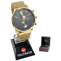 Relógio Technos Masculino Analógico Slim Dourado VD36AA/1P Relógio Technos Masculino Analógico Slim Dourado VD36AA/1P