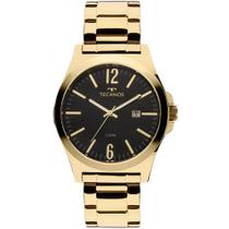 Relógio Technos masculino analógico steel dourado 2115lan/4p