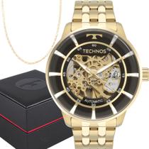Relógio Technos Masculino Automático Dourado Garantia 1 Ano