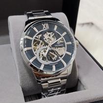 Relógio Technos Masculino Automatico Esqueleto cor Prata G3265AZ