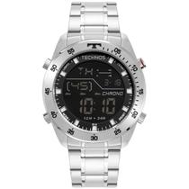 Relógio Technos Masculino Chrono Prata Bj3589Aa1K - Prata Relógio Technos Masculino Chrono Prata Bj3589Aa1K - Prata