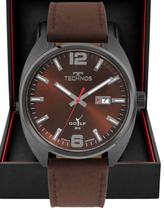 Relógio Technos Masculino Couro Golf Marrom Grafite 44mm 2315laq/0m Relógio Technos Masculino Couro Golf Marrom Grafite 44mm 2315laq/0m