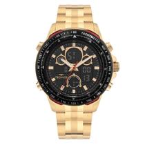 Relógio Technos Masculino Digitech Dourado - BJ4130AA/1P Relógio Technos Masculino Digitech Dourado - BJ4130AA/1P