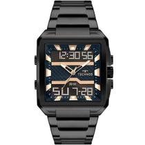 Relógio TECHNOS masculino Digitech preto BJ3758AC/1A Relógio TECHNOS masculino Digitech preto BJ3758AC/1A