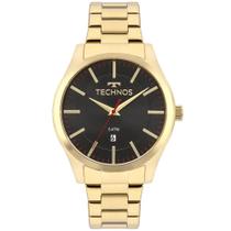 Relógio Technos Masculino Dourado Classic Steel 2115MMKS/4P