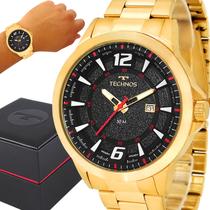 Relógio Technos Masculino Dourado Original com garantia de 1 ano e carteira