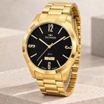 Relógio Technos Masculino Dourado Preto Prova Dágua com garantia de 1 ano