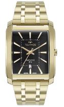 Relógio Technos Masculino Dourado Preto Quadrado Analogico Relógio Technos Masculino Dourado Preto Quadrado Analogico