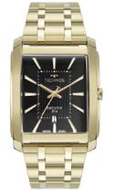 Relógio Technos Masculino Dourado Preto Quadrado Analogico Relógio Technos Masculino Dourado Preto Quadrado Analogico
