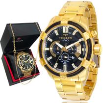 Relógio Technos Masculino Dourado Prova D'água Top Original