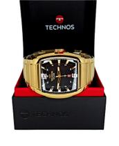 Relógio Technos Masculino Dourado Retangular Skymaster 2115MWJ/1P