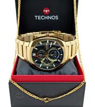 Relógio Technos Masculino Dourado Skymaster 6p27dus/1p Luxo