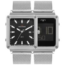 Relógio Technos Masculino Dupla Face 1s13cw/1p Relógio Technos Masculino Dupla Face 1s13cw/1p