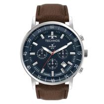 Relógio Technos Masculino Golf com Pulseira de Couro JS25BCN/0A Prata