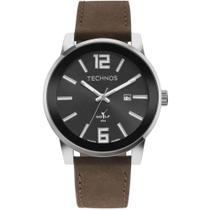 Relógio Technos Masculino Golf Prata Couro Marrom 2115MXB/0P Relógio Technos Masculino Golf Prata Couro Marrom 2115MXB/0P