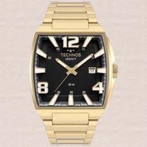 Relógio Technos Masculino Legacy com resistência à água 50M quadrado dourado 2415DS/1D Relógio Technos Masculino Legacy com resistência à água 50M quadrado dourado 2415DS/1D