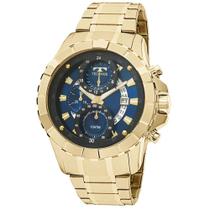 Relógio Technos Masculino Legacy Js15ems4a Dourado Cor Do Fundo Azul