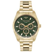 Relógio Technos Masculino Mostrador Verde 6p79bz/1v Dourado