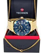 Relógio Technos Masculino Performance Racer 2115MQLS/4A Dourado Original