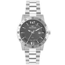 Relógio TECHNOS masculino prata cinza 2117LET/1F
