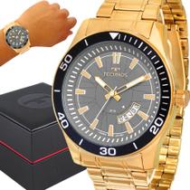 Relógio Technos Masculino Prova Dágua Dourado Garantia Luxo Relógio Technos Masculino Prova Dágua Dourado Garantia Luxo