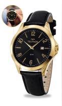 Relógio Technos Masculino Pulseira De Couro Legítimo Analógico De Pulso Lançamento Original