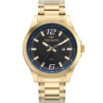 Relógio Technos Masculino Racer Dourado Bisel Preto Relógio Technos Masculino Racer Dourado Bisel Preto