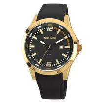 Relógio Technos Masculino Racer Dourado Silicone 2115kpu8p