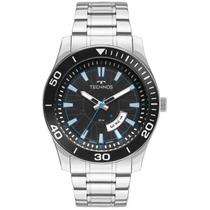 Relógio Technos Masculino Racer Prata 2115KSM/1A Relógio Technos Masculino Racer Prata 2115KSM/1A