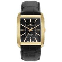 Relógio Technos Masculino Ref: 2117lfy/0p Executive Retangular Dourado